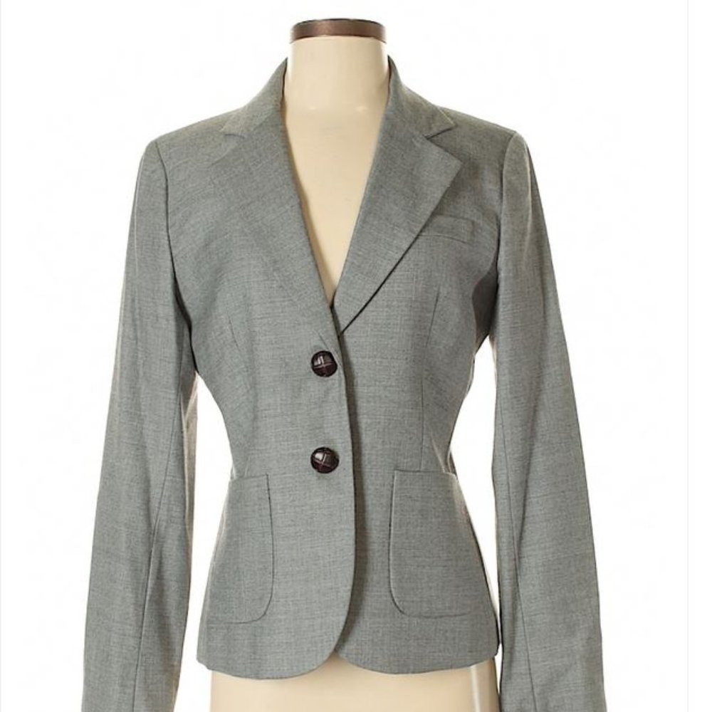 J. Crew gray wool blazer size 6